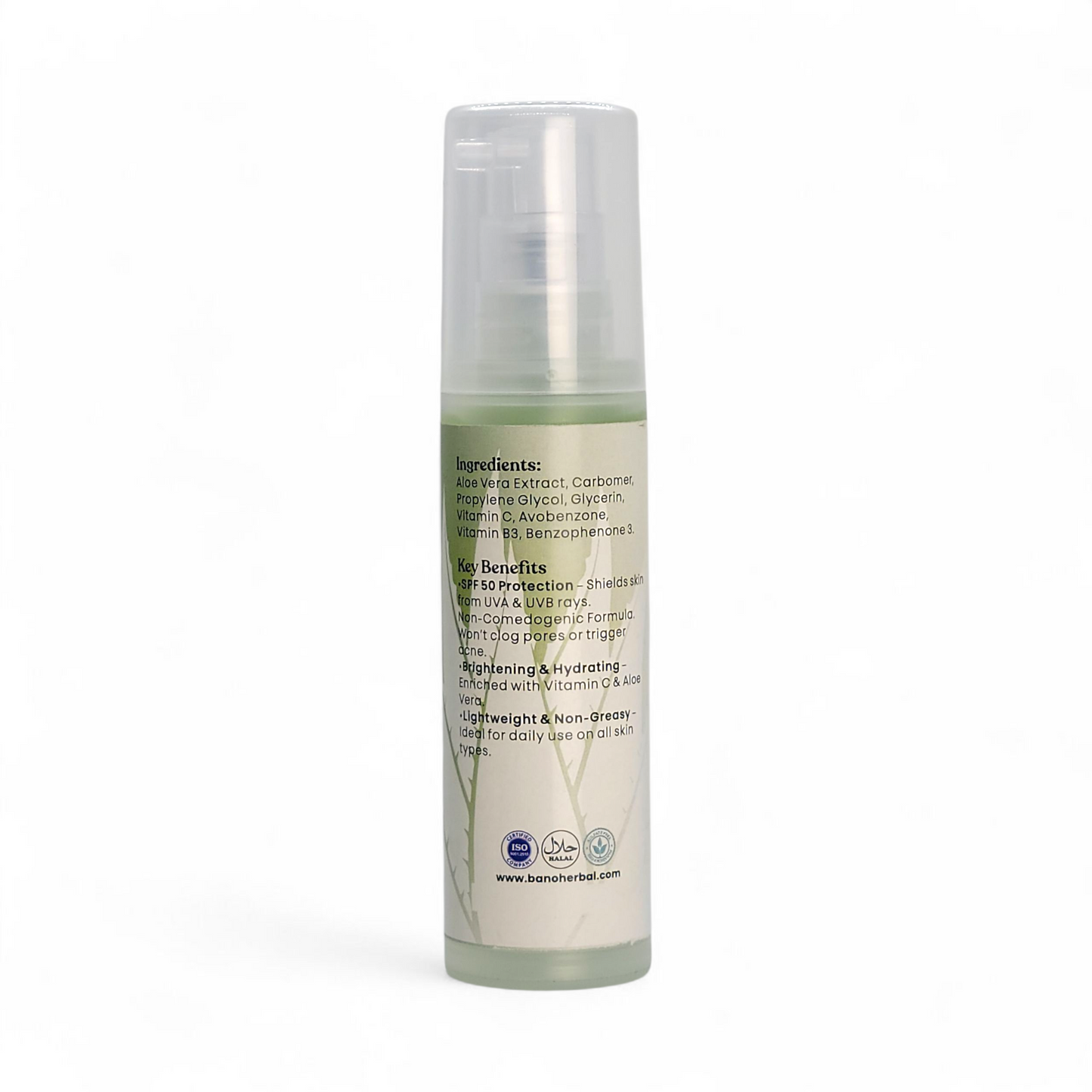 SPF 50 Transparent Gel Sunscreen