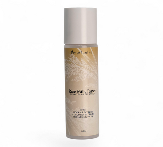 Rice Milk Toner                         With Licorice Extract, Cucumber Extract, and Hyaluronic Acid