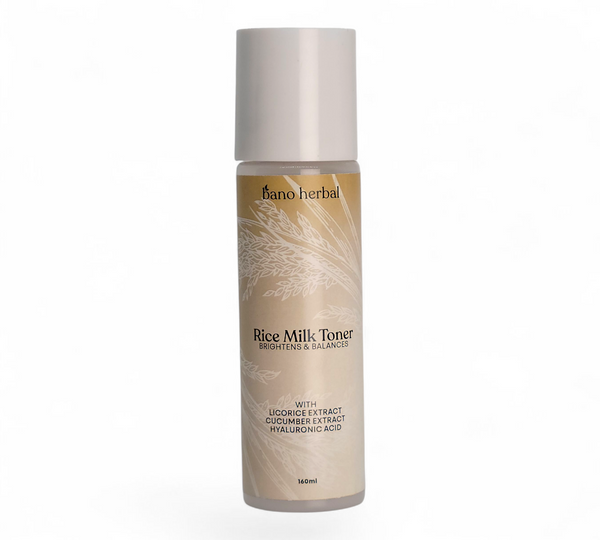 Rice Milk Toner                         With Licorice Extract, Cucumber Extract, and Hyaluronic Acid