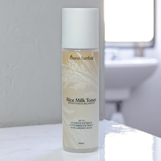 Rice Milk Toner                         With Licorice Extract, Cucumber Extract, and Hyaluronic Acid